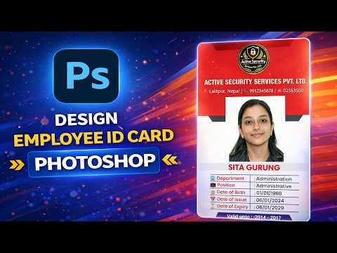 Photoshop PSD Template Tutorial | ID CARD Design | MP-576 (Nepali)