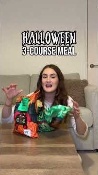 I Made a 3-Course HALLOWEEN Meal Using Only Limited Edition Supermarket Food!