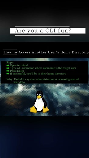 🐧 LinuxCLI 🐧 How to Access Another User's Home Directory 🐧 #shorts #KGROSShorts