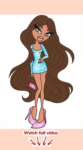 DRAW Your Favorite Bratz Girl in Minutes! #drawing #drawing4kids #drawingtechniques #art #disney