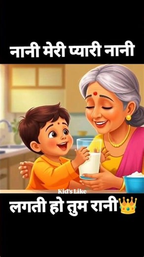 Nani Meri Pyari Nani |hindi rhythm | नानी मेरी प्यारी नानी | ‪@kidslike2‬ #subscribe #cute #baby