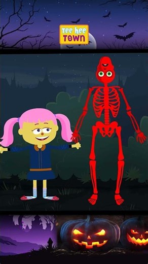 Skeleton Where Are You Floating? #shorts #halloween #teeheetown