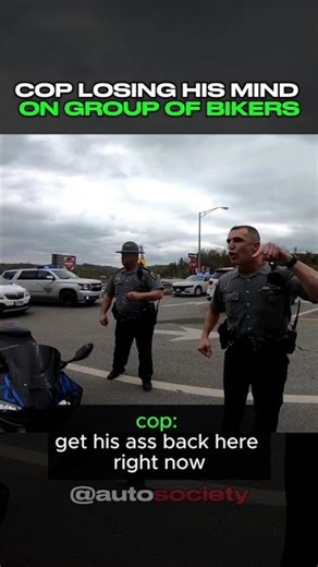 Cop Loses Mind on Group of Illegal Bikers