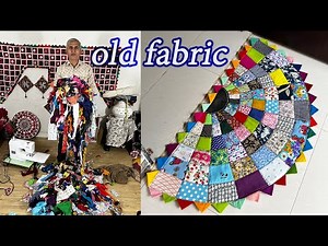 Unique Doormat made form pieces of fabric