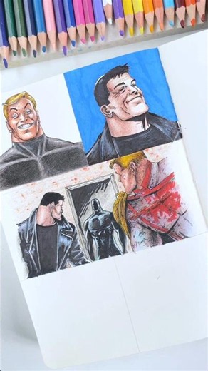 Hello Butcher and Copy!! (Part 3) #blacknoir #homelander #theboys #billybutcheredit #drawing #comics