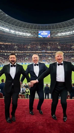 The Football Match Interrupted by Trump, Putin, and Zelensky🇷🇺🇺🇲😱😉