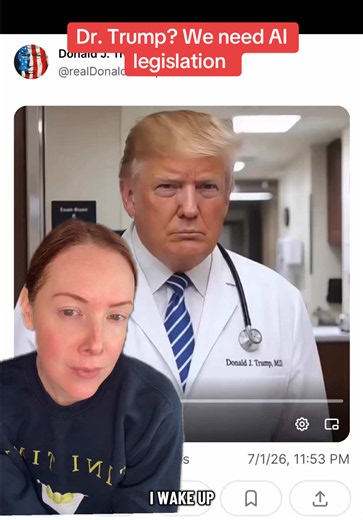 Trump’s bizarre AI post is why legislation is needed @Rosie ODonnell @The View #trump #ai #news #opinion #fyp