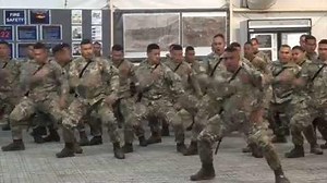 Tonga Marines Perform All Blacks Haka
