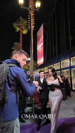 influencer and model Lena Berisha, attending a red carpet event#hollywood #shorts #viralvideo