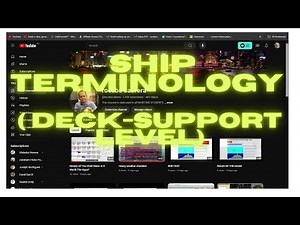 Basic Ship Terminology ( Deck-Support Level)