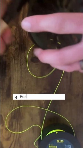 BEST Way to Add Backing/Line to Fly Reel at Home!