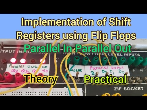 Implementation of PIPO Shift Register using flip flops |Polytechnic|Engineering|Digital Electronics