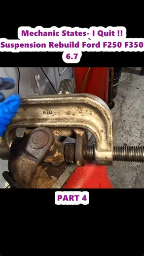 Mechanic States- I Quit !! Suspension Rebuild Ford F250 F350 6.7 | RainmanRays Repairs