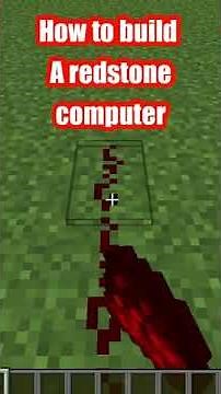 How to build a redstone computer!! #minecraft #computer #minecraftshorts #redstone #minecraftbedrock