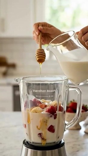 🍓🍌 Banana Strawberry Juice – Easy 3-Ingredient Smoothie Recipe!