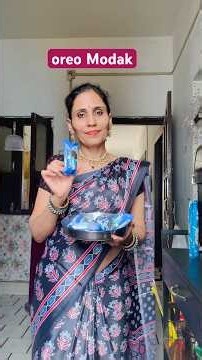OMG ! oreo modak itne chhote chhote 😲🤭 / Ghamu Saran / Simple oreo biscuit recipe #shorts #recipe