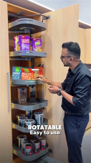 Rotating Tall Unit | Best Modular Kitchen Storage Solutions | smart Interior Ideas | Fayiz Roomy
