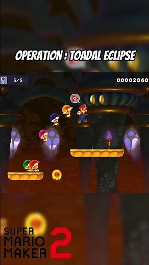 Reach the goal with all Toads in tow #supermariomaker2 #mario #nintendo #supermario