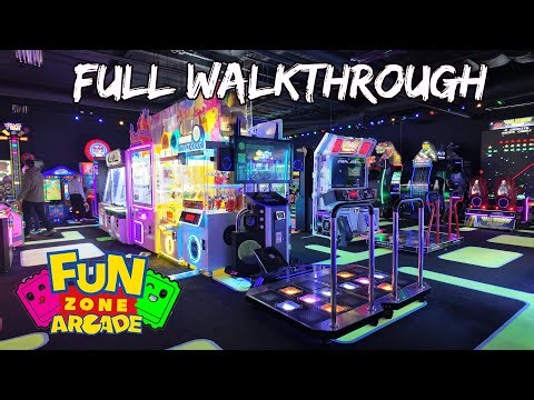 Fun Zone Arcade 2024 - 4k Walkthrough (Folsom, CA)