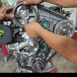 4D56T engine timing belt installation|| #followerseveryonehighlights #fbreelsfypシ゚viralシ #mechanic #Mitsubishi #tutorial #singkitmechanic | Singkit mechanic