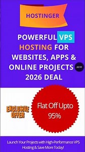 VPS Hosting 2026 Deal | High Performance VPS at Lowest Price + Extra Discount