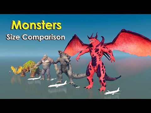 Monsters Size Comparison