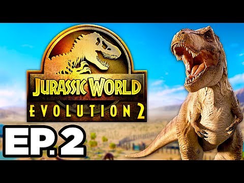 🚑 HEALING INJURED DINOSAURS, ALLOSAURUS!!! - Jurassic World Evolution 2 Ep.2 (Gameplay / Let's Play)