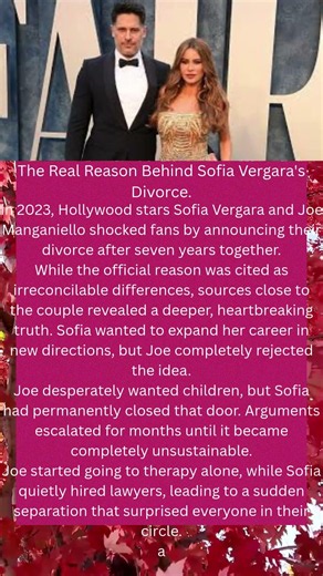 The Real Reason Behind Sofia Vergara's Divorce #entertainmentnews #news #hollywood