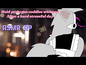 [FURRY ASMR] Maid protogen cuddles with you after a hard stressful day