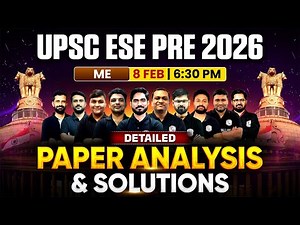 ESE 2026 Prelims Exam Analysis | Mechanical Engineering | ESE Prelims 2026 Paper Solution | 8th Feb