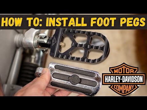 HOW TO: Install Foot Pegs on a Motorcycle - Harley Davidson Sportster 1200