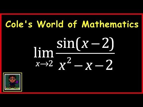 Limit of sin(x - 2)/(x^2 - x - 2) ❖ Calculus