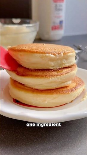 My Secret to Fluffy Pancakes! 🥞☁️ #pancake