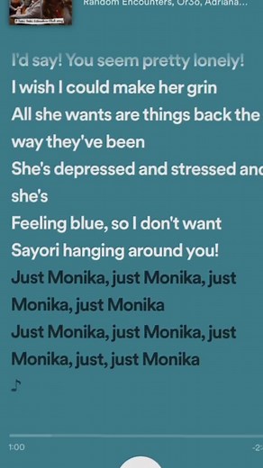 Just Monika - Random Encounters | Nightcore Song Cover