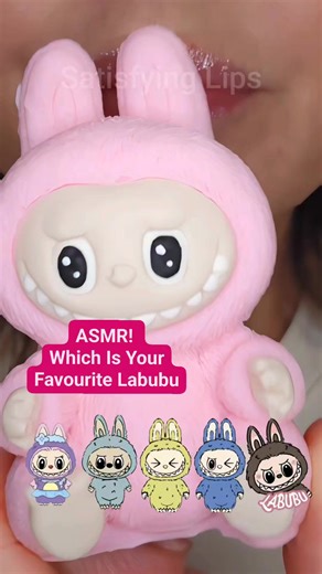 ASMR Satisfying Eating! Which Is Your Favourite Labubu #asmr #labubu #satisfyinglips | Satisfying Lips