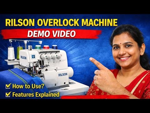 Rilson #overlock machine #installation #stepbystep #flipkart#underbudget #demo @madhufabstudio 