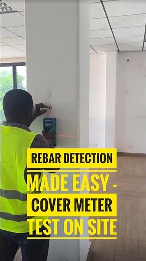 Rebar Detection Made Easy – Cover Meter Test on Site!#Engineering #Construction#concretetesting