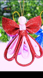 113K views · 2.1K reactions | DIY Christmas Angels Ornaments for Christmas Tree Decorations#christmas #shorts #decor #angel #craft #diy #decoration | Colors Paper | Facebook