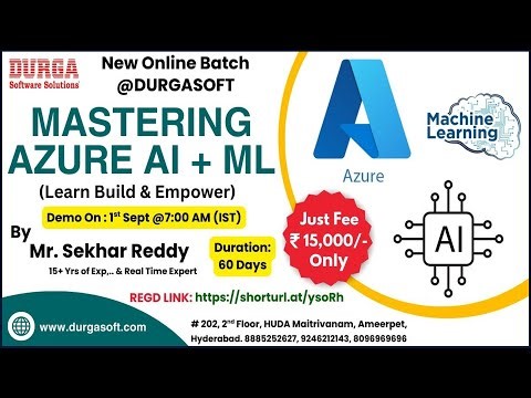 Mastering AZURE AI + ML Online Training @ DURGASOFT