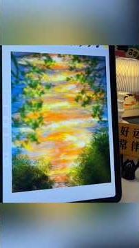 Sunset reflection in Procreate