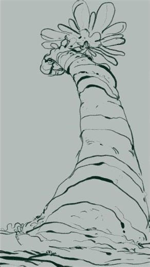 discovered a Photoshop plugin that records strokes sketched this today testing it #digitalpaint