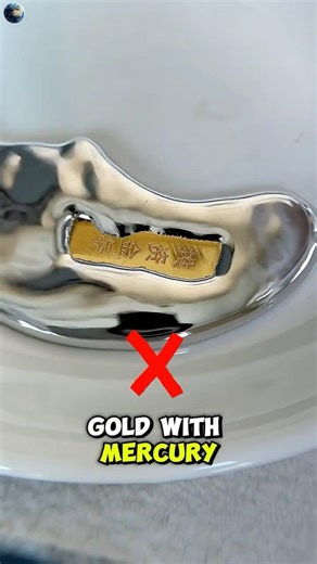 Never mix gold with mercury