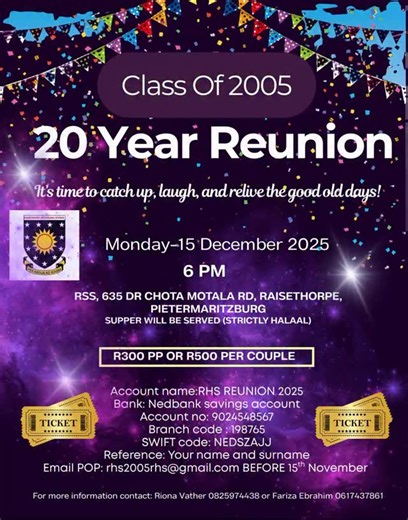 1.8K views · 49 reactions | 20 years later… and it’s time to relive the memories!  Join us for the Class of 2005 – 20 Year Reunion  Let’s catch up, laugh, and celebrate the good old days together!  15 December 2025 | Raisethorpe Secondary School #classof2005 #20yearreunion #raisethorpesecondaryschool | Raisethorpe Secondary School | Facebook