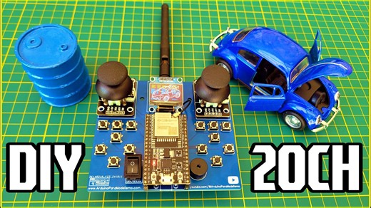 Guia Completo: Controle Remoto ESP-NOW 20 Canais com ESP32 para Modelismo RC