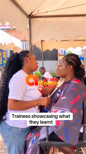 Trainees who benefited from the #AkomaBoafo project showcased their skills at their graduation ceremony #AkomaFM | Akoma FM
