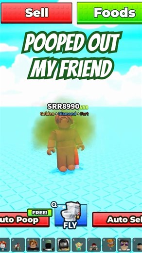 POOPED out a friend in Poop Your Friends! 💩🤣 #roblox #robloxedit #games #shorts