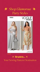 Elevate your holiday style with Simplicity's Holiday Party Glam patterns—designed for effortless sewing, even for beginners, so you can create stunning looks with ease! | Simplicity Patterns