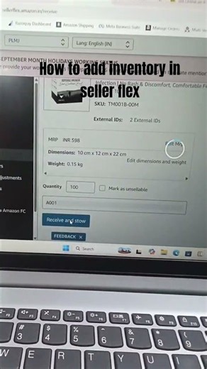 How to Actually Manage Inventory in Seller Flex #amazonseller #sellerflex #shorts