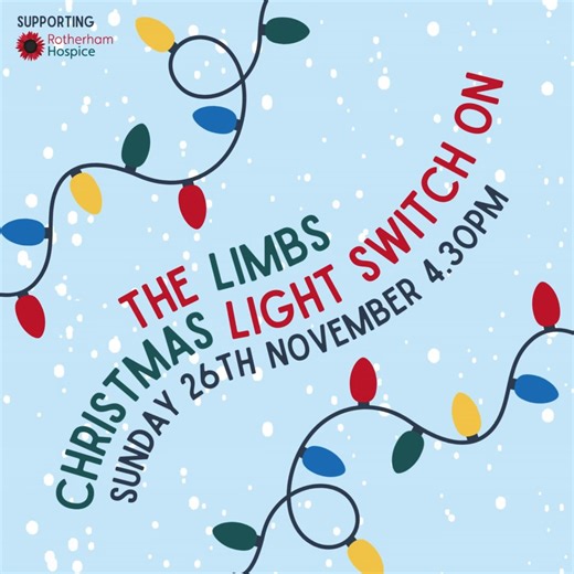 The annual Limbs House Christmas Light Switch on is back on Sunday 26th November! 💡🎄 📍 WHERE: 68 Grange Lane, Maltby, S66 7DN 📆 WHEN: Sunday 26th November 🕓 TIME: 4:30pm Pop by to see a spectacular light show, meet the Grinch and Stitch, see whats on offer at the Moonhut Makes craft stall, have fun in the snow machine and write your letter to santa! 🎅✨ All supporting Rotherham Hospice! | Rotherham Hospice