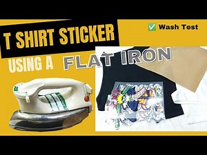 IRON ON T SHIRT STICKER | Heat Transfer Sticker Print Using Flat Iron | Diy T shirt Printing